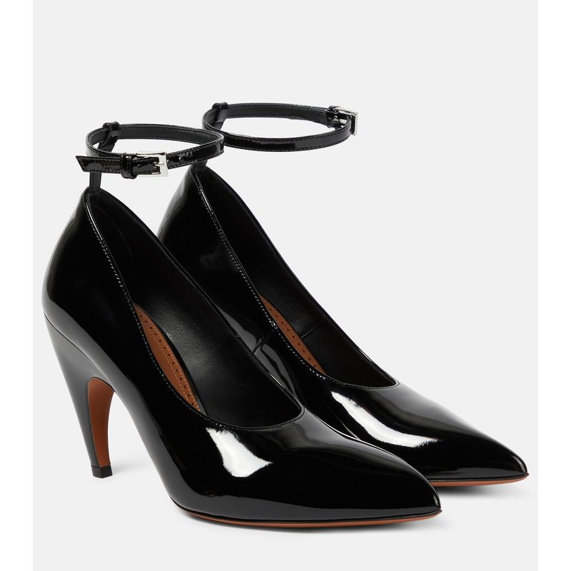 Alaia Women Shark Patent Leather Pumps